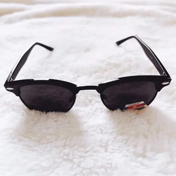 Thalia Black Sleek Modern Sunglasses - Picture 5 of 11
